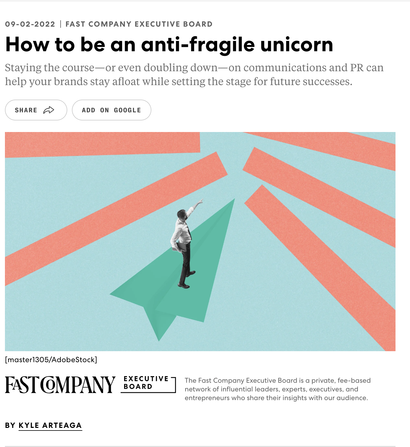 Fast Company placement