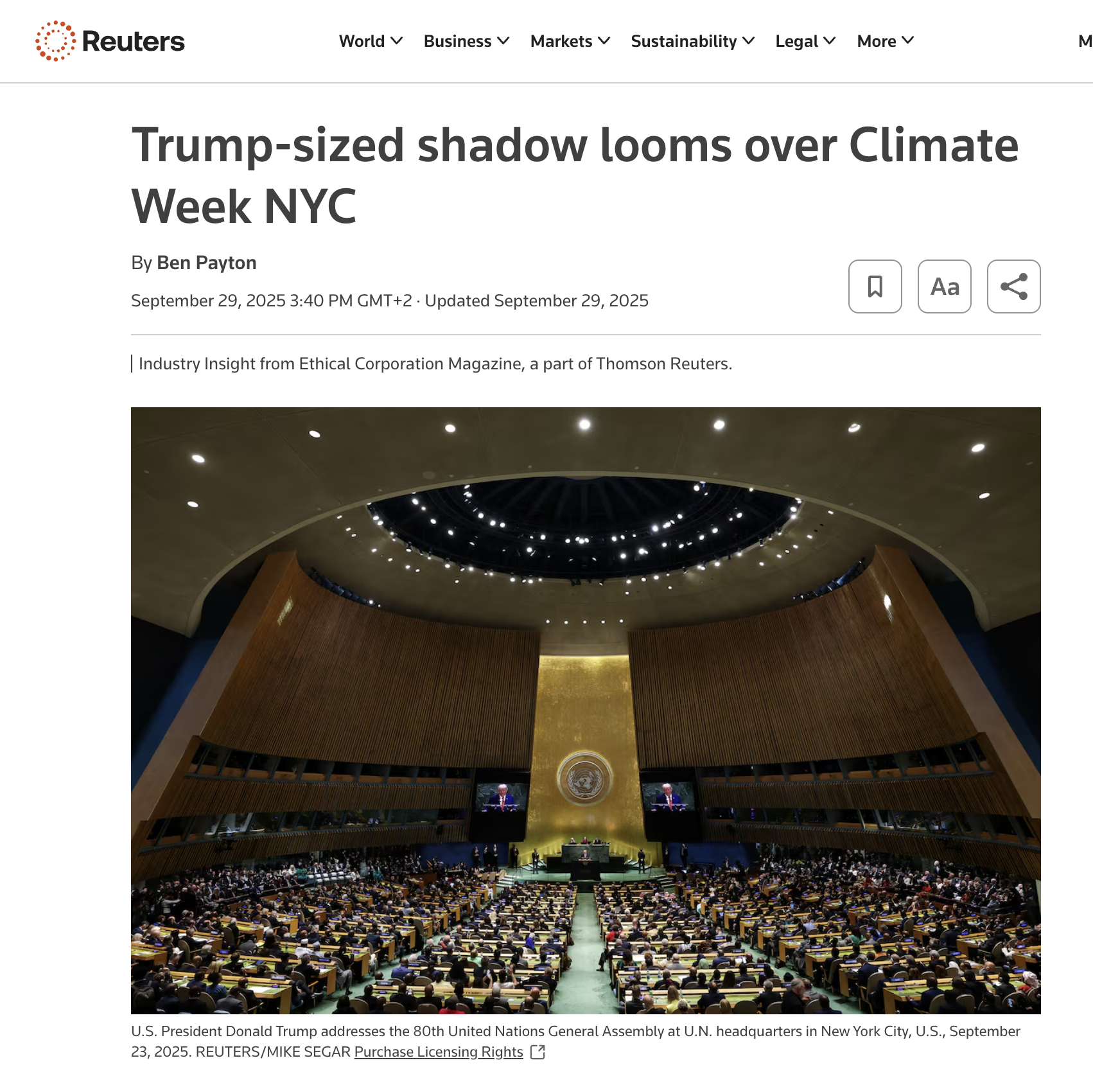Reuters / Ethical Corporation
